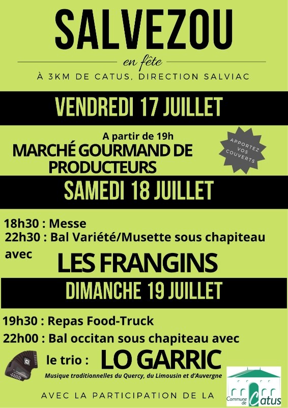 Figeac : Fête Votive de Salvezou (Catus)