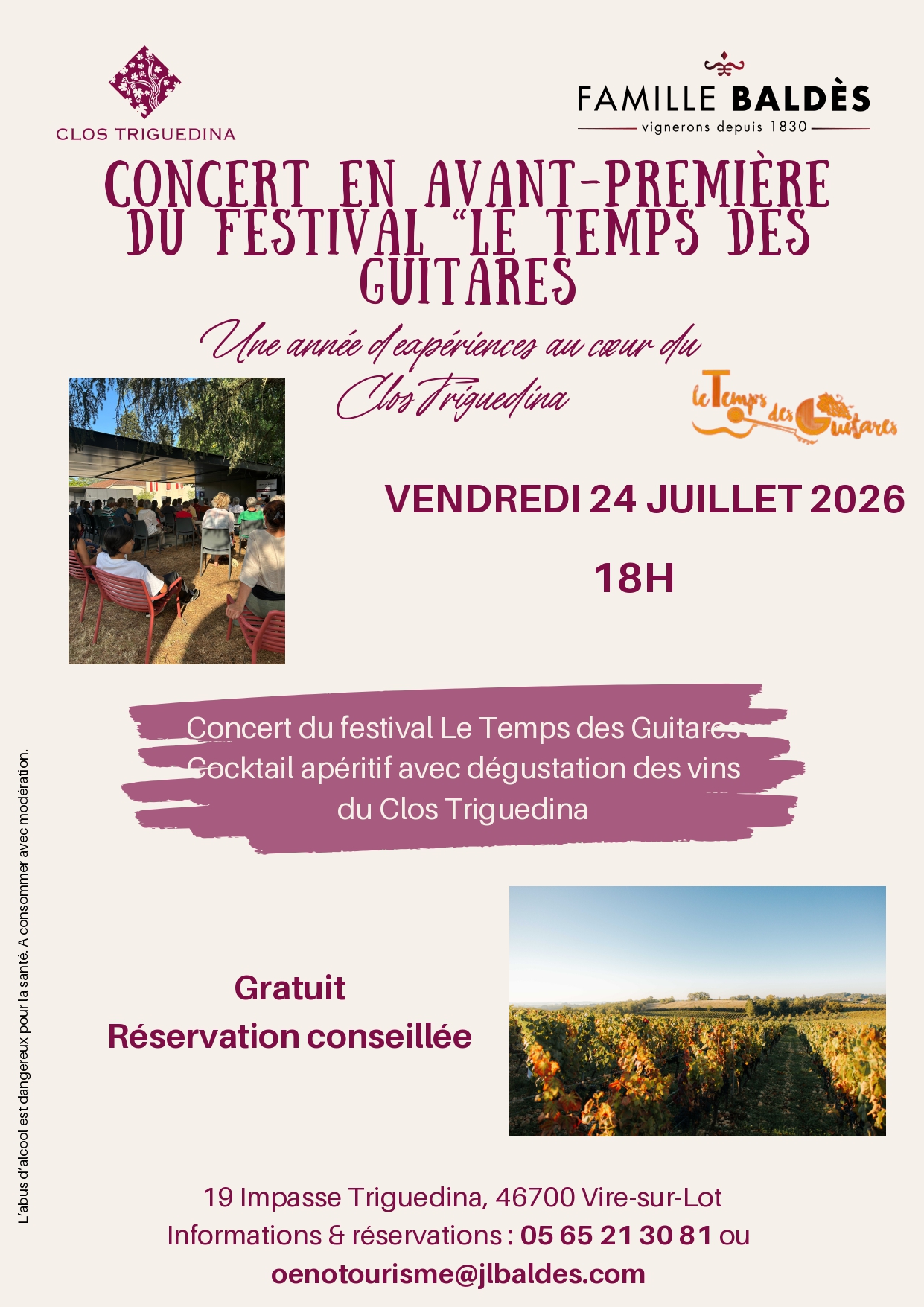 Figeac : Concert en avant-première du festival international Le Temps des Guitares