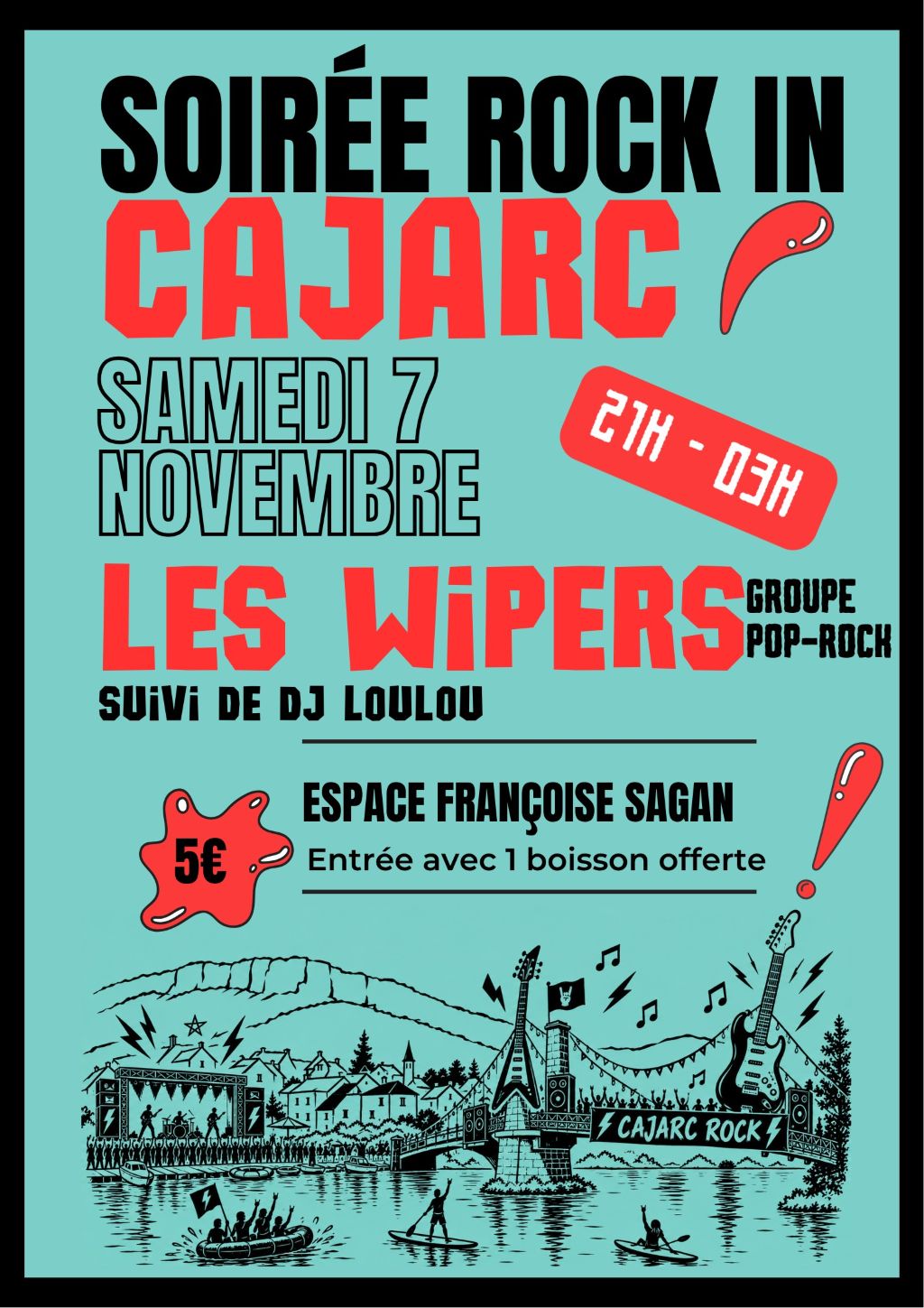 Figeac : Soirée Rock in Cajarc