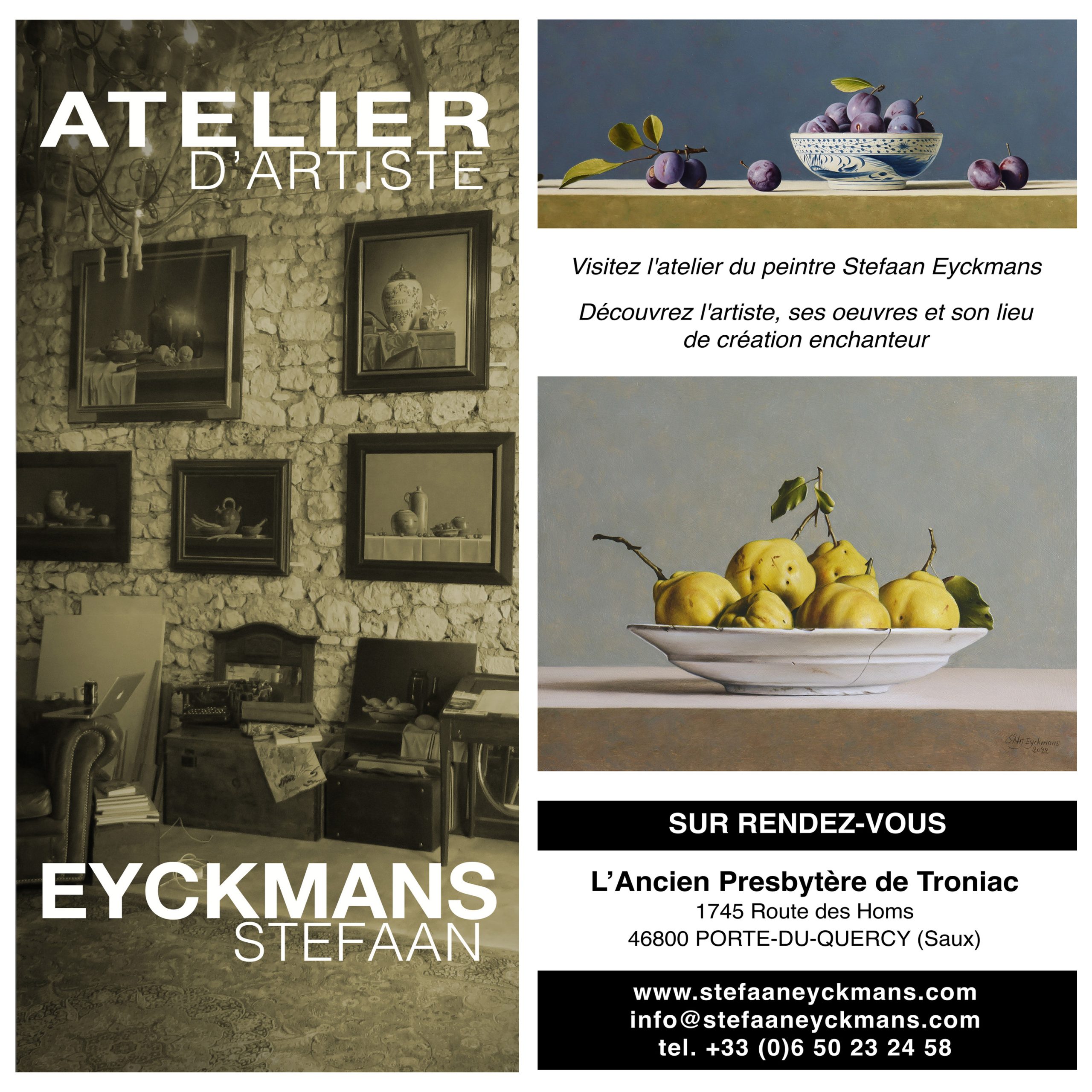 Figeac : Visites atelier d'artiste Stefaan Eyckmans