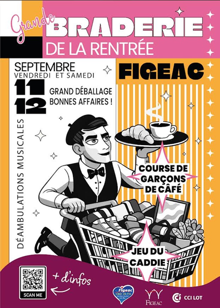 Figeac : Grand Braderie de la rentrée des commerçants