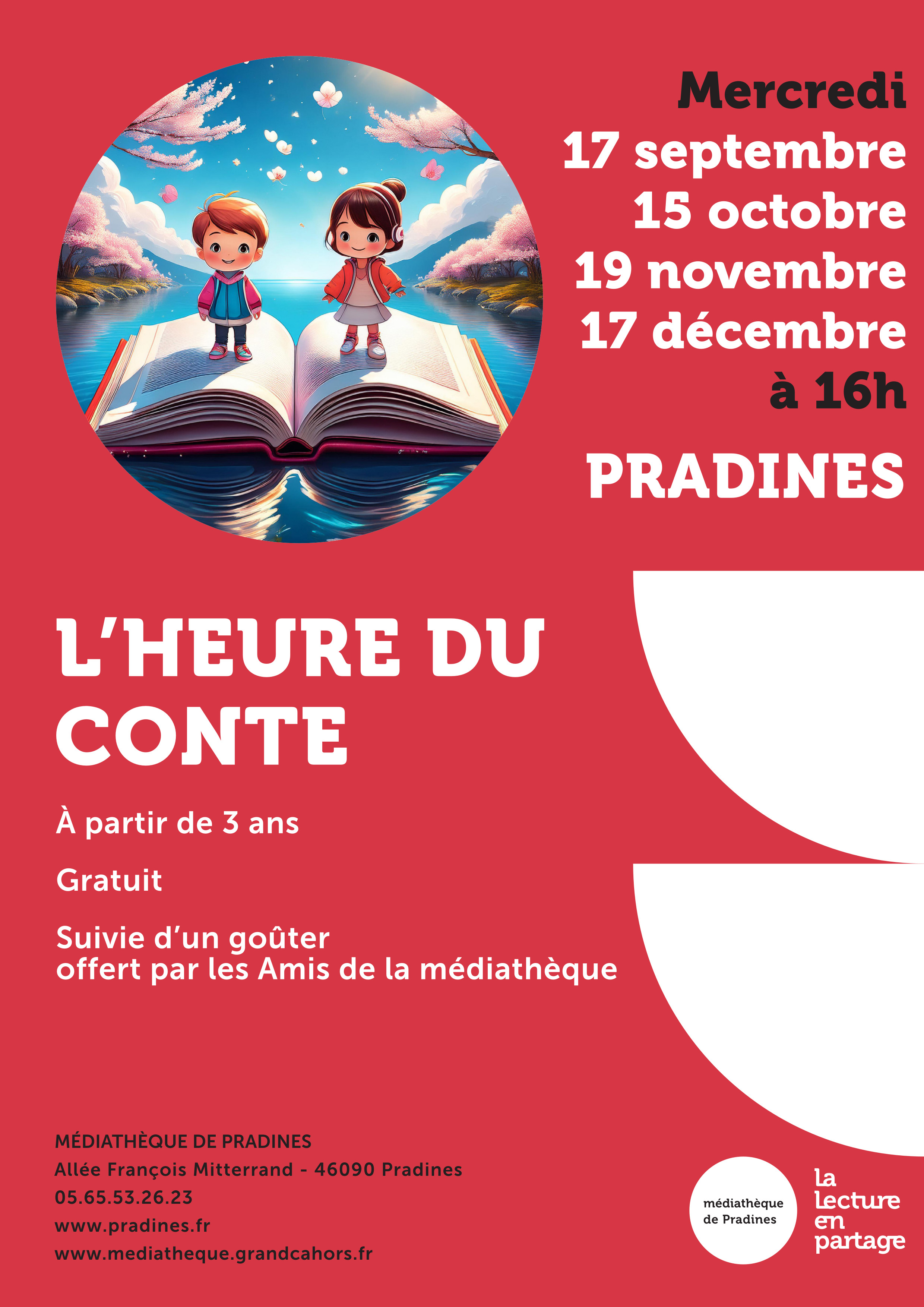 Figeac : L’heure du conte à la médiathèque de Pradines
