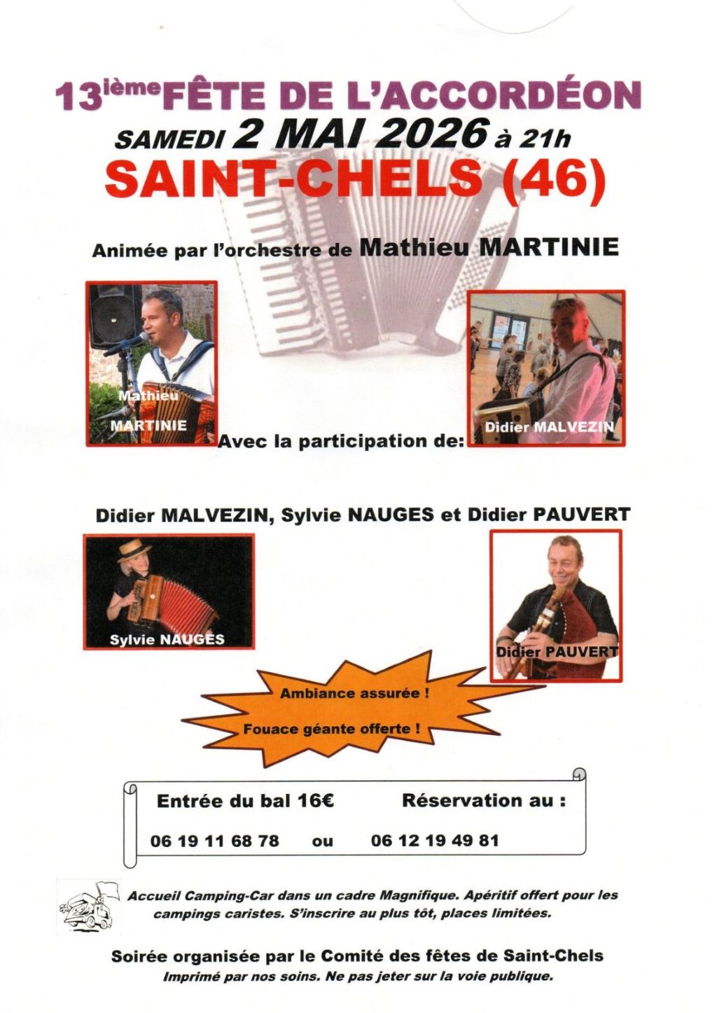 Figeac : Fête de l'Accordéon à Saint-Chels