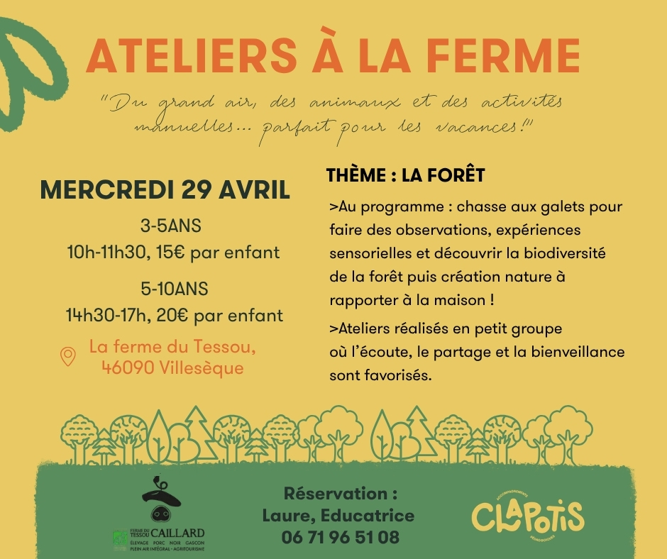 Figeac : Ateliers à la ferme