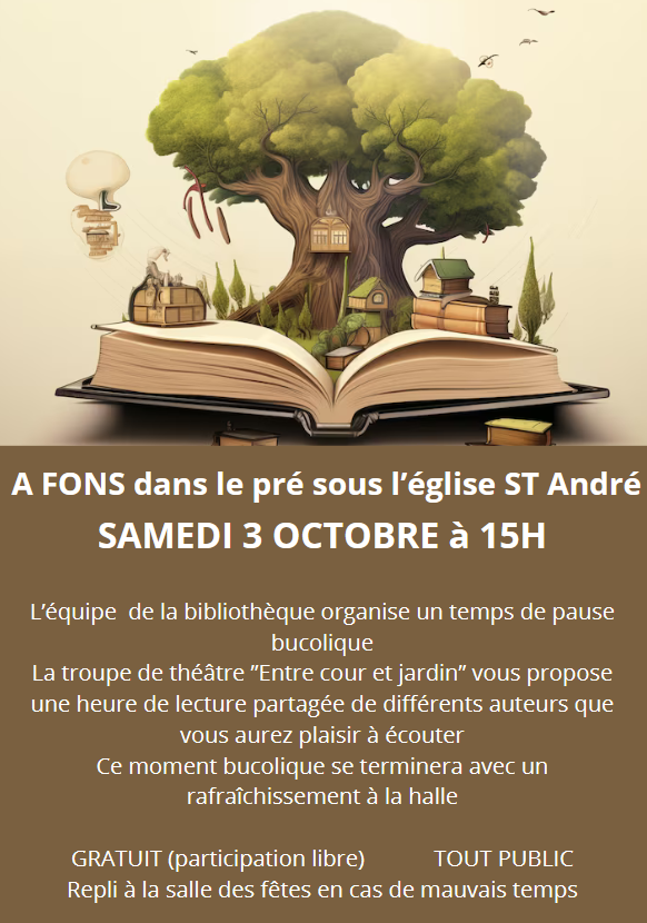 Figeac : Lecture bucolique à Fons