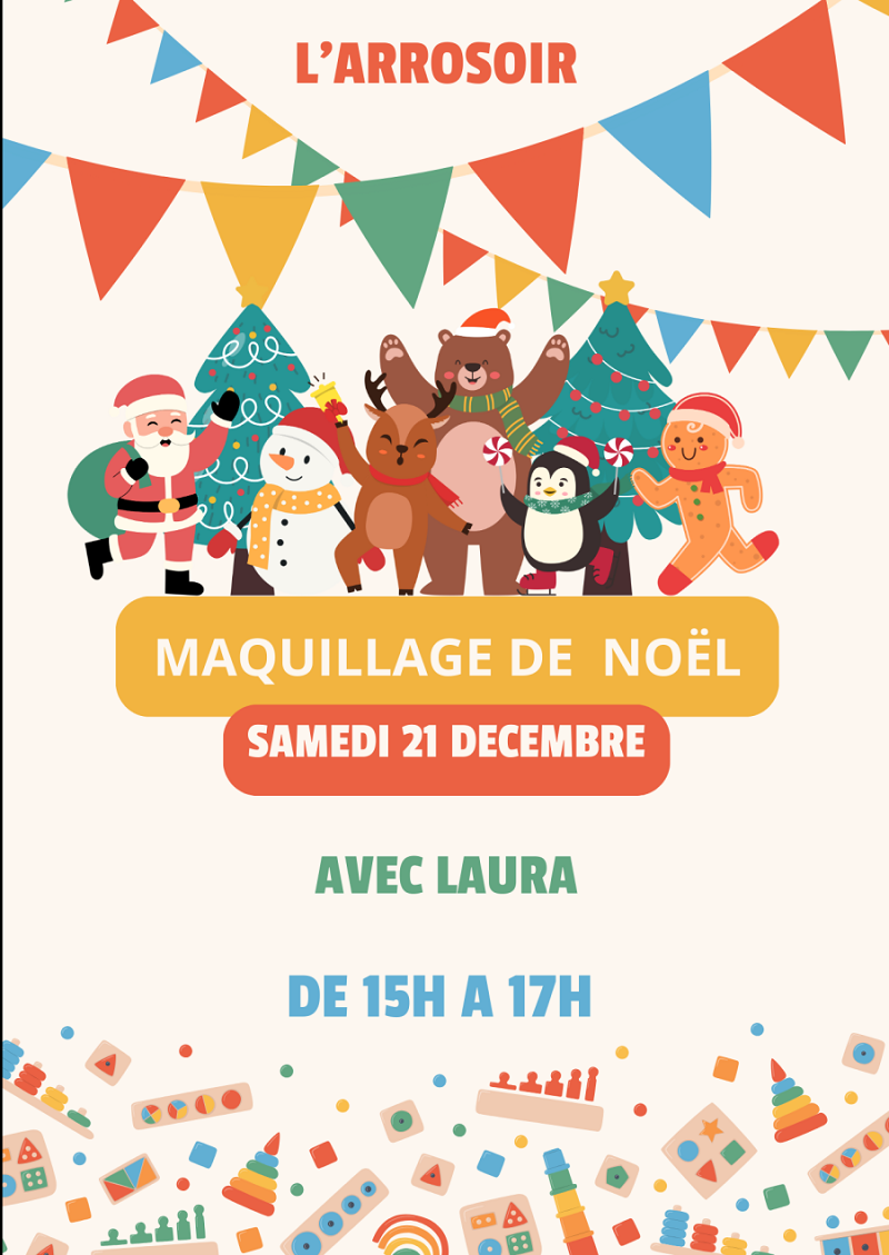 Figeac : Maquillage de noël avec Laura à l'Arrosoir Figeac