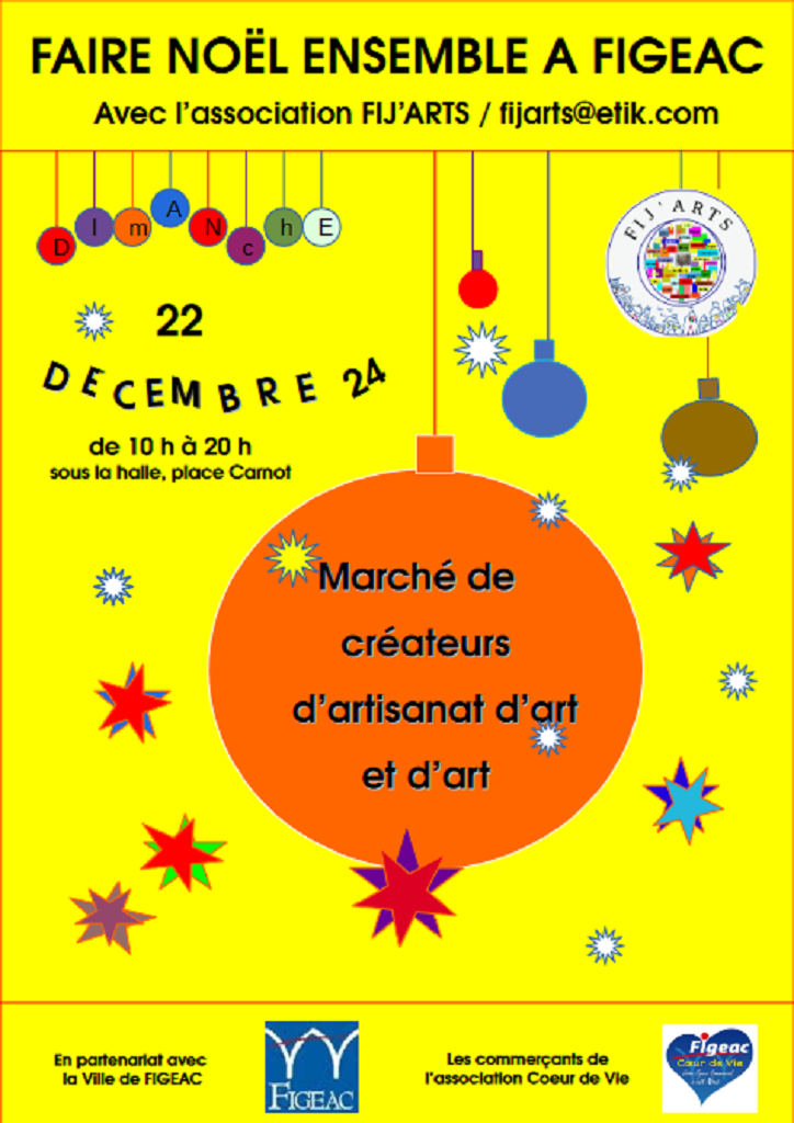 Figeac : Marché de noël d’art et d'artisanat d’art à Figeac