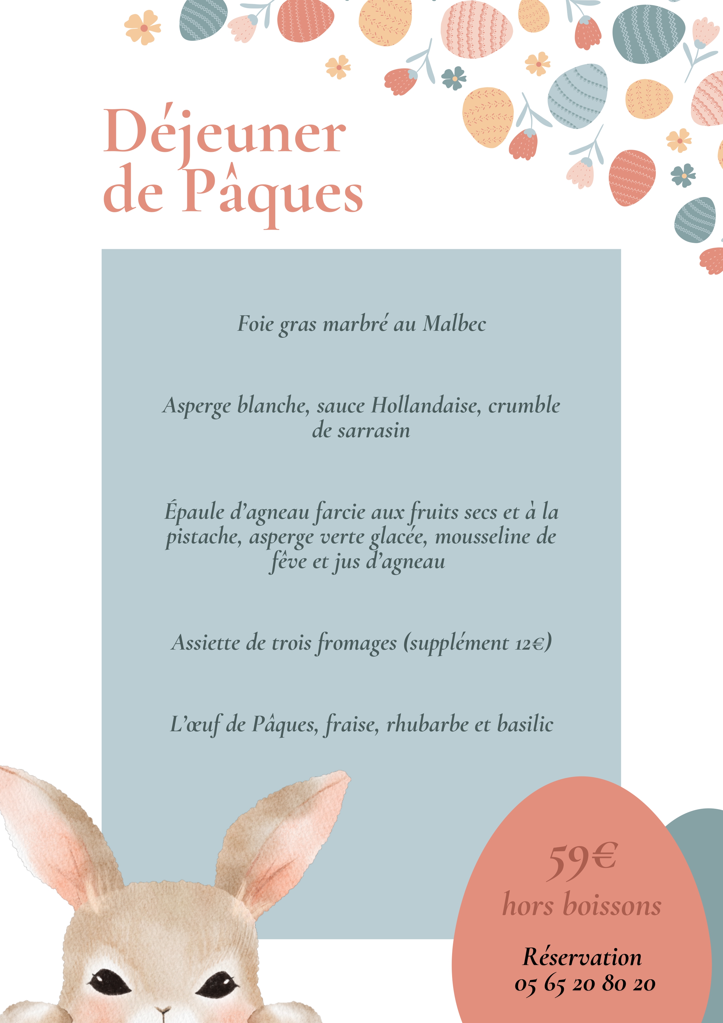 Figeac : Menu de Pâques au Château de Haute-Serre