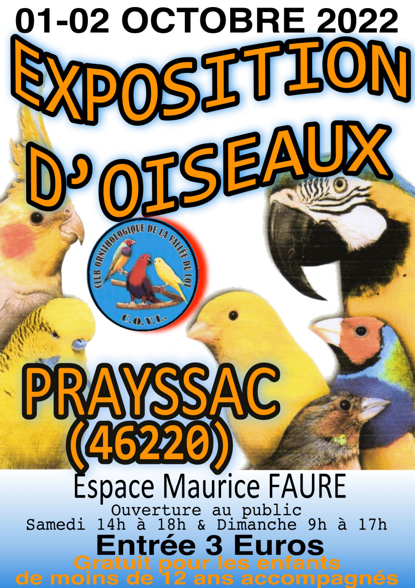 Figeac : Exposition d'oiseaux à Prayssac
