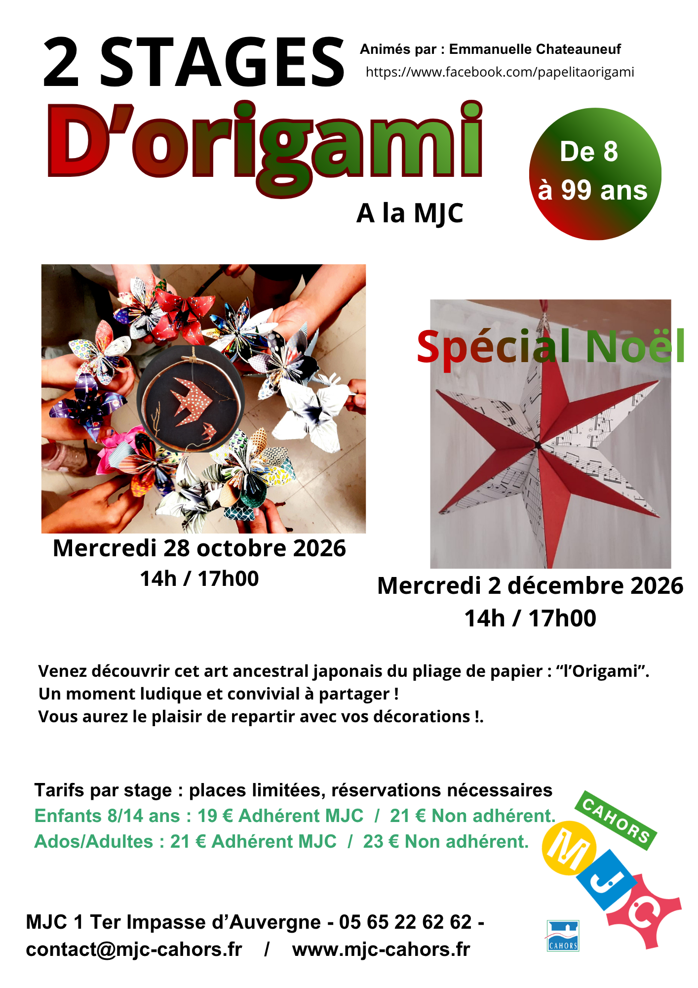 Figeac : Stage d'origami