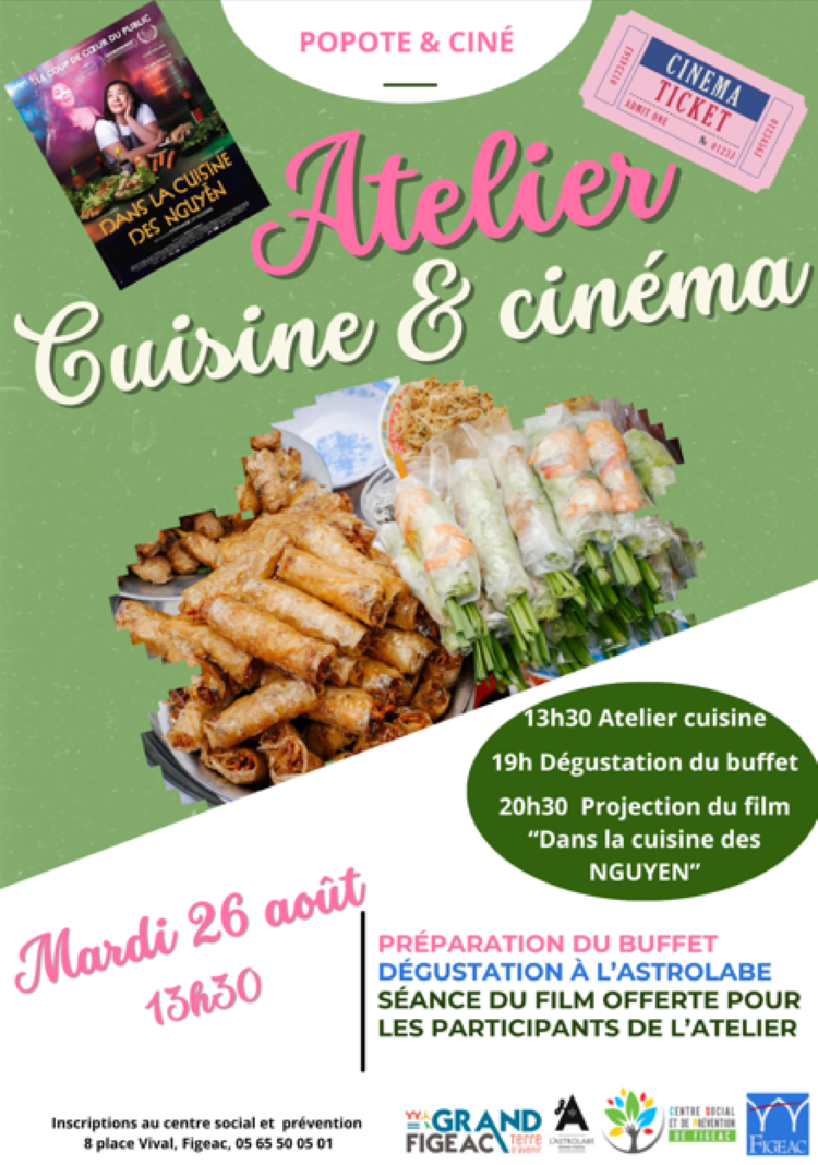 Atelier Popote & Papote : cuisine et cinéma