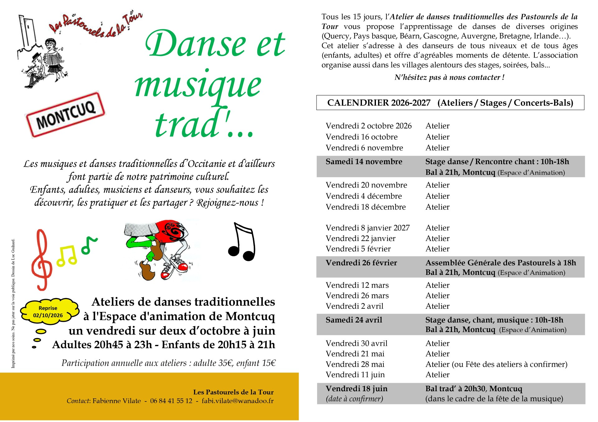 Figeac : Stages de danse et bal trad