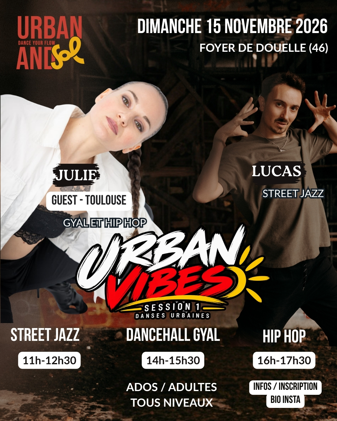 Figeac : URBAN VIBES session 1 à Douelle