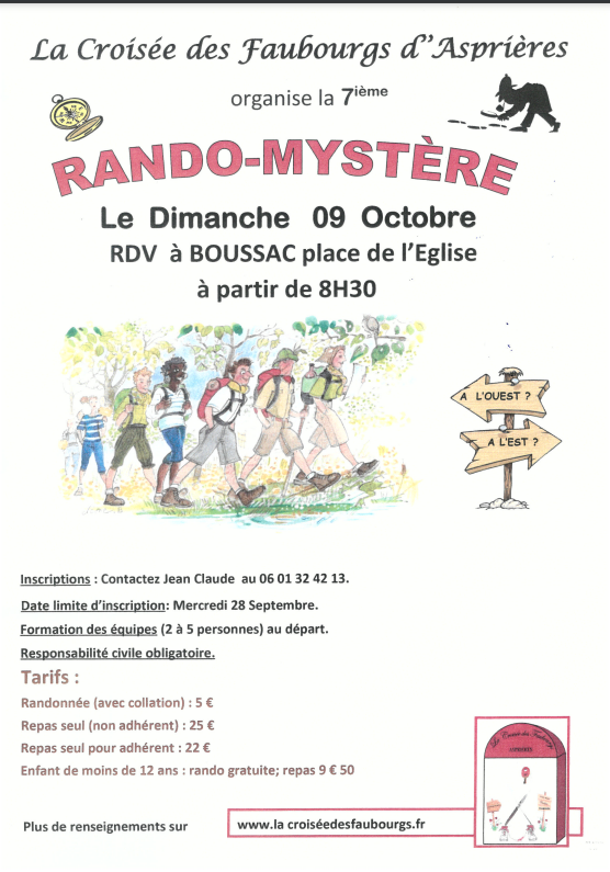 Figeac : Rando-Mystère à Boussac