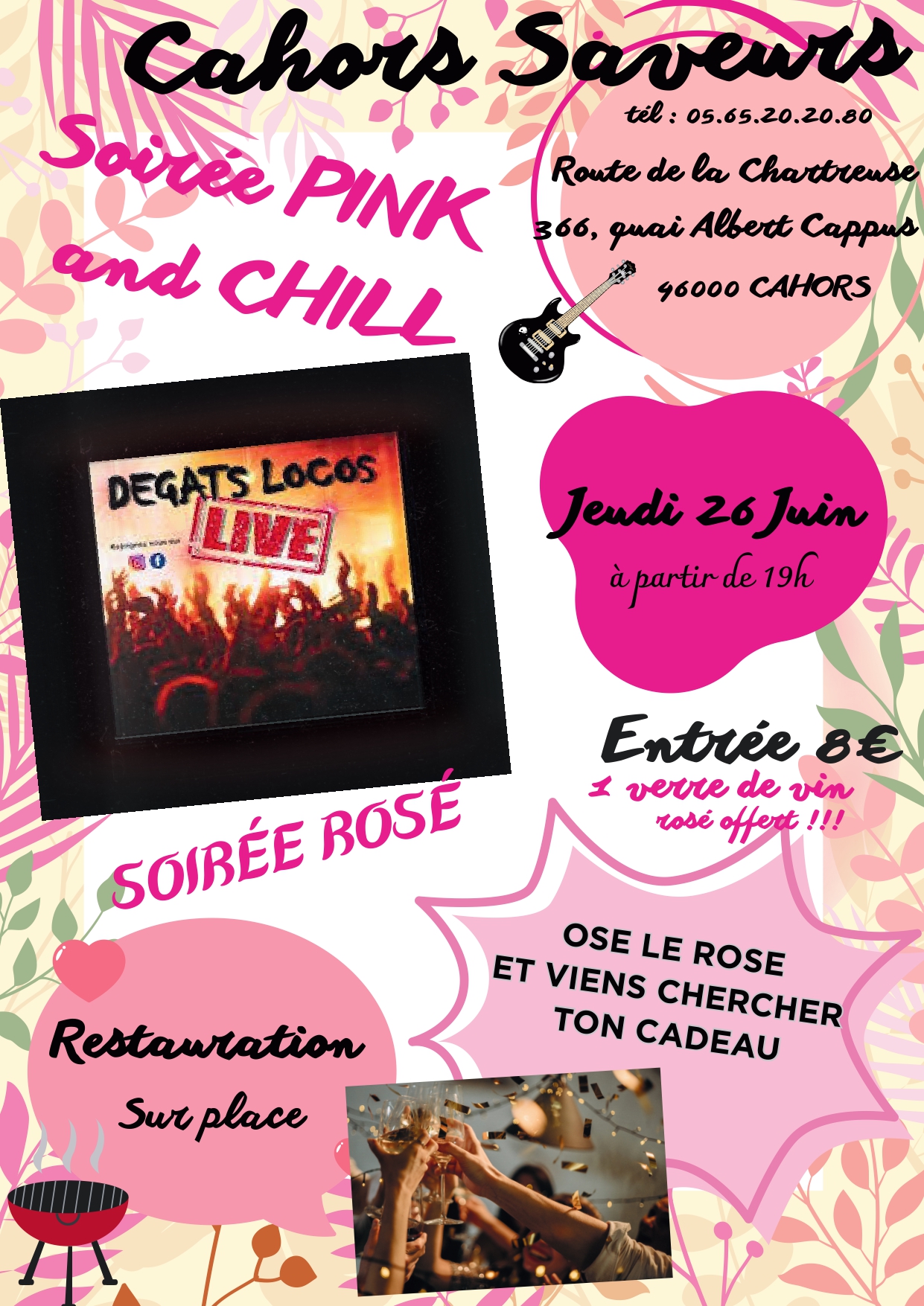 Figeac : Soirée Concert Pink and Chill