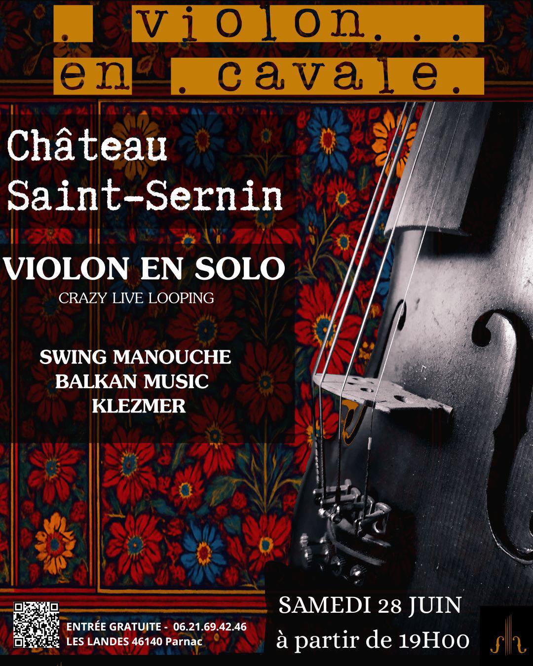 Figeac : Concert Violon en Cavale