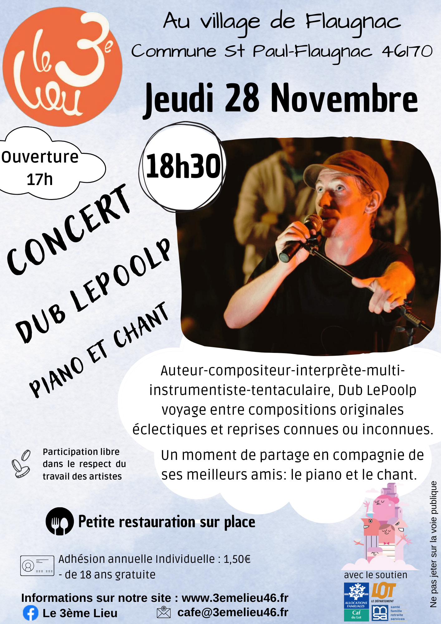 Figeac : Concert Dub Lepoolp au 3ème lieu