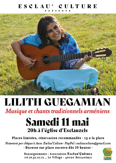 Figeac : Concert à Esclauzels : LILITH GUEGAMIAN