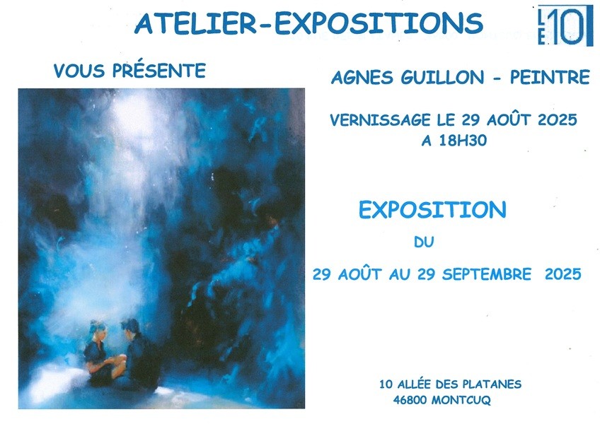 Figeac : Exposition et vernissage de l'artiste Agnès Guillon