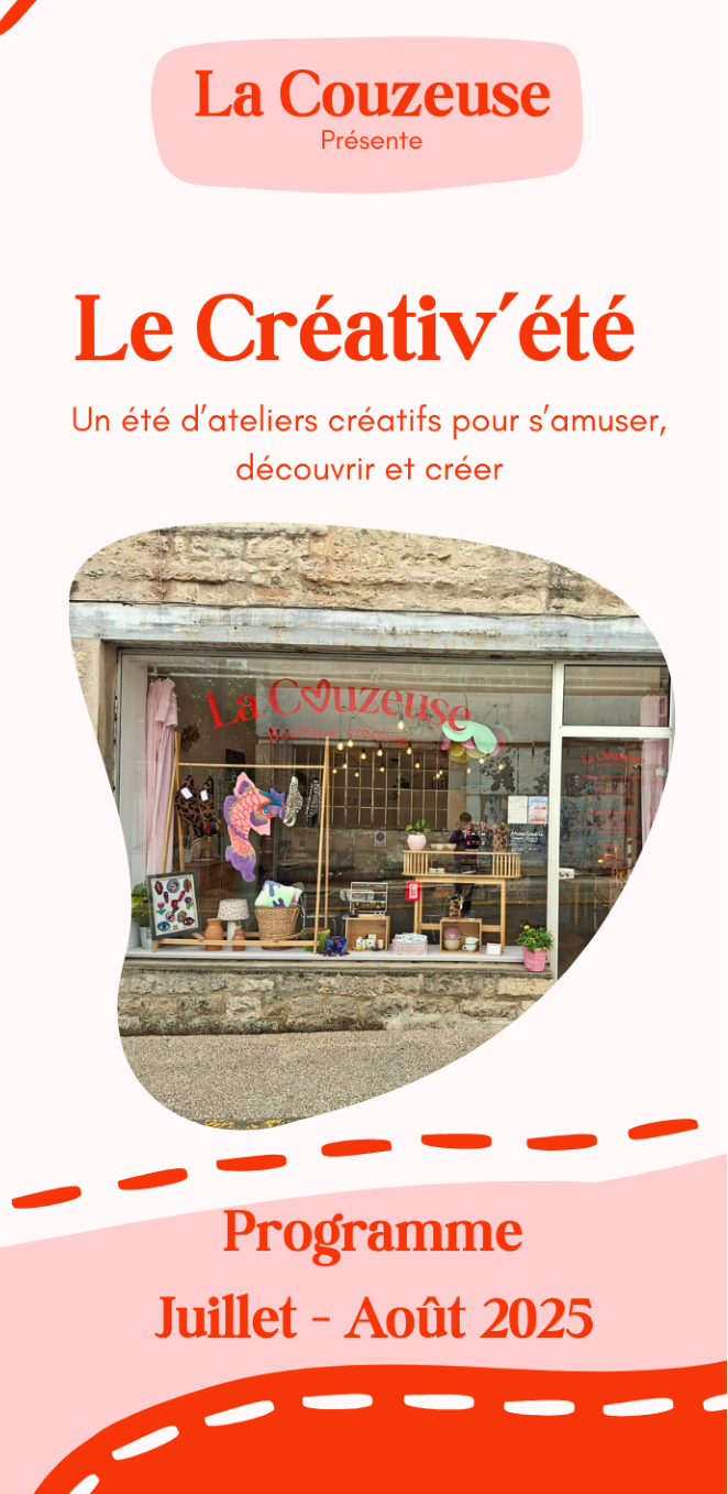 Figeac : Créativ'été - ateliers créatifs en juillet chez La Couzeuse