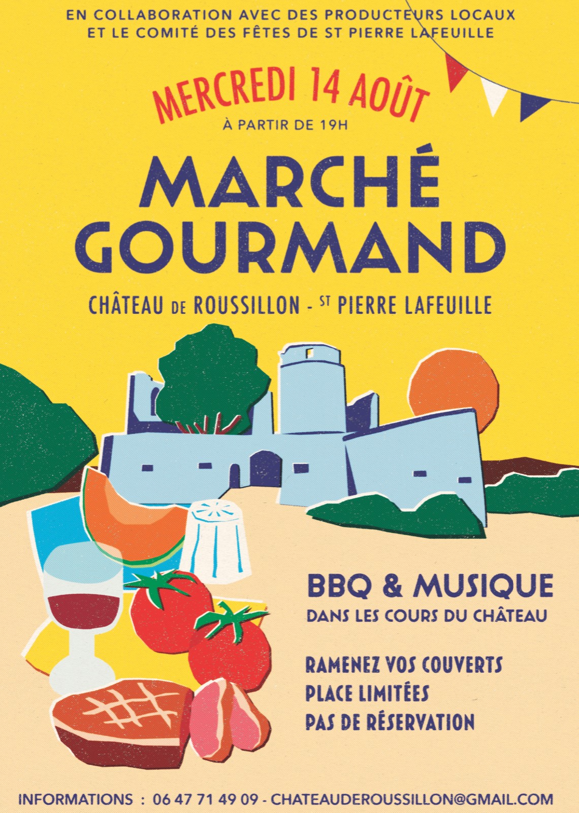 Figeac : Marché Gourmand au Château de Roussillon