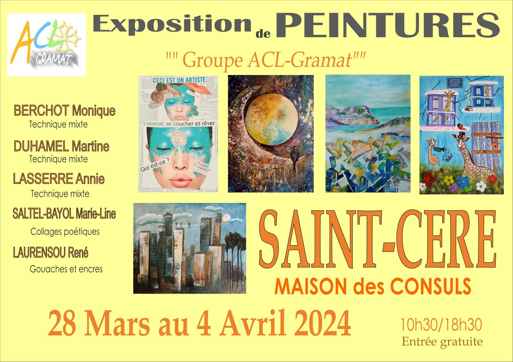 Exposition de Peintures<br />
Groupe ACL -Gramat