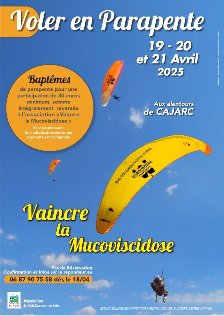 Figeac : Voler en parapente aux alentours de Cajarc