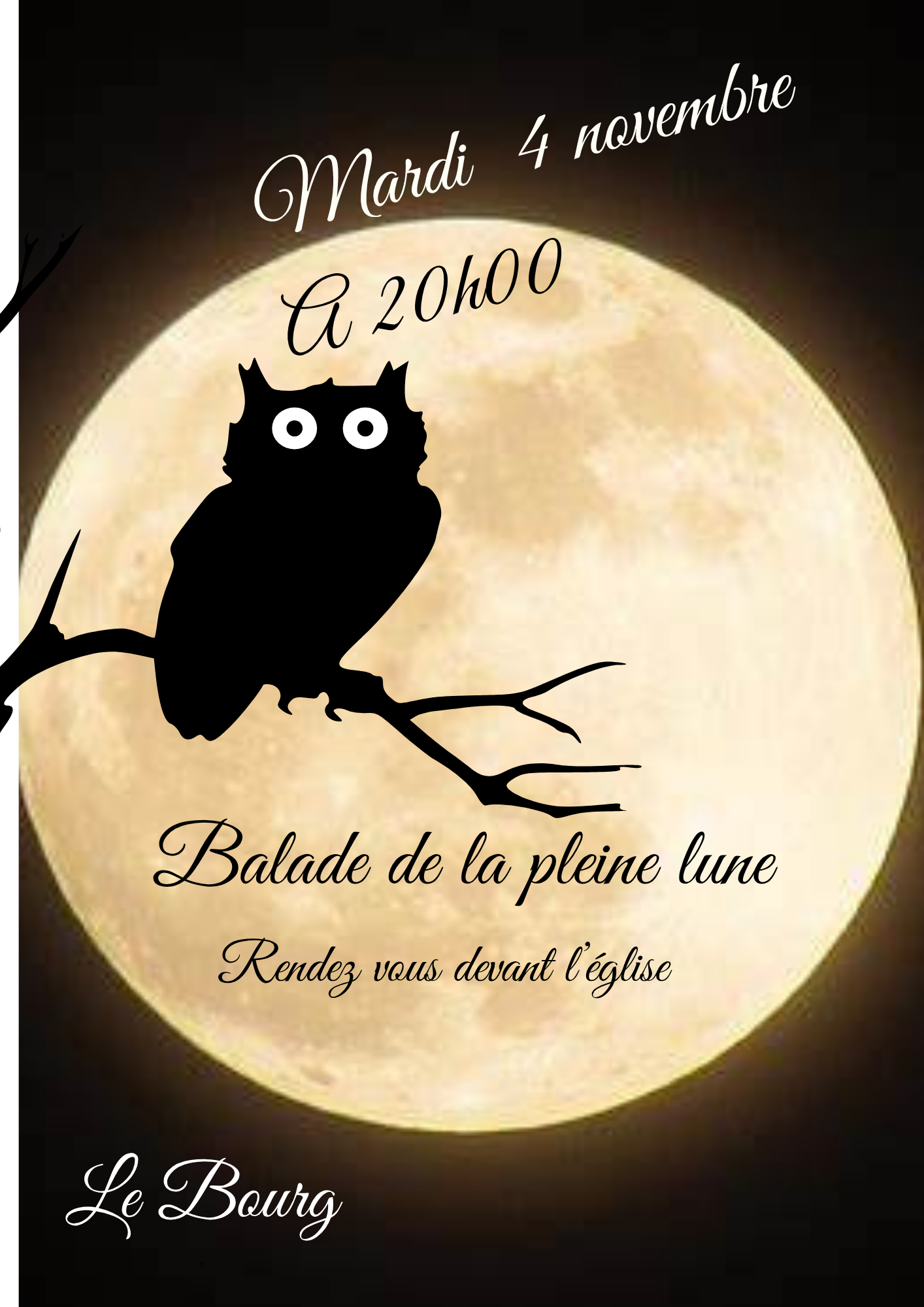 Balade de la pleine lune, Le Bourg