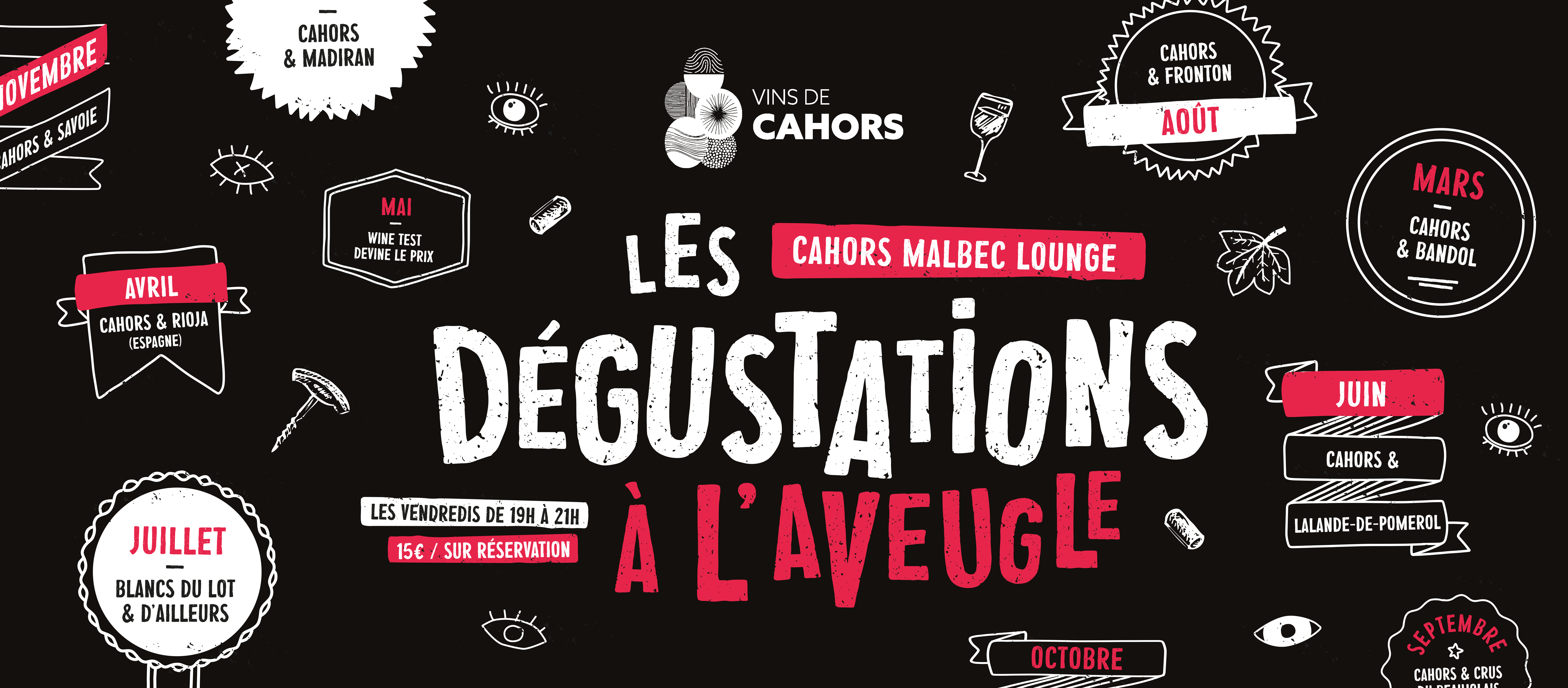 Figeac : Dégustation à l'Aveugle au Cahors Malbec Lounge