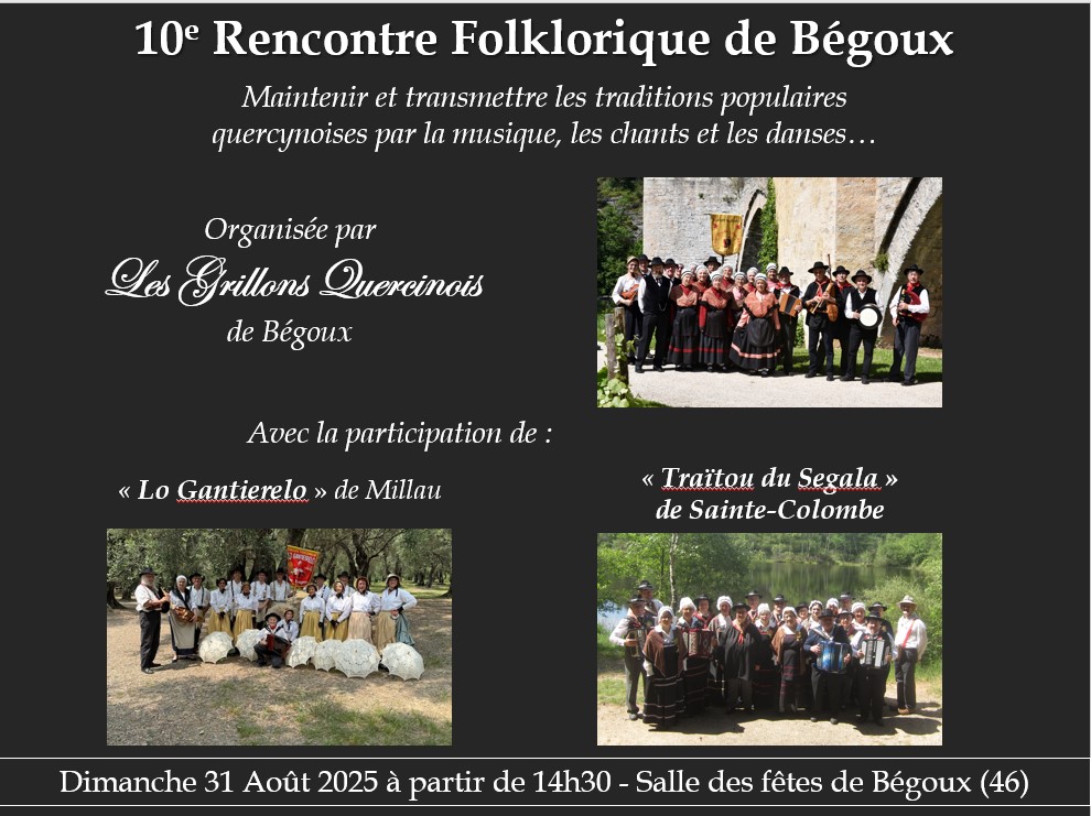 Figeac : 10e Rencontre Folklorique de Bégoux