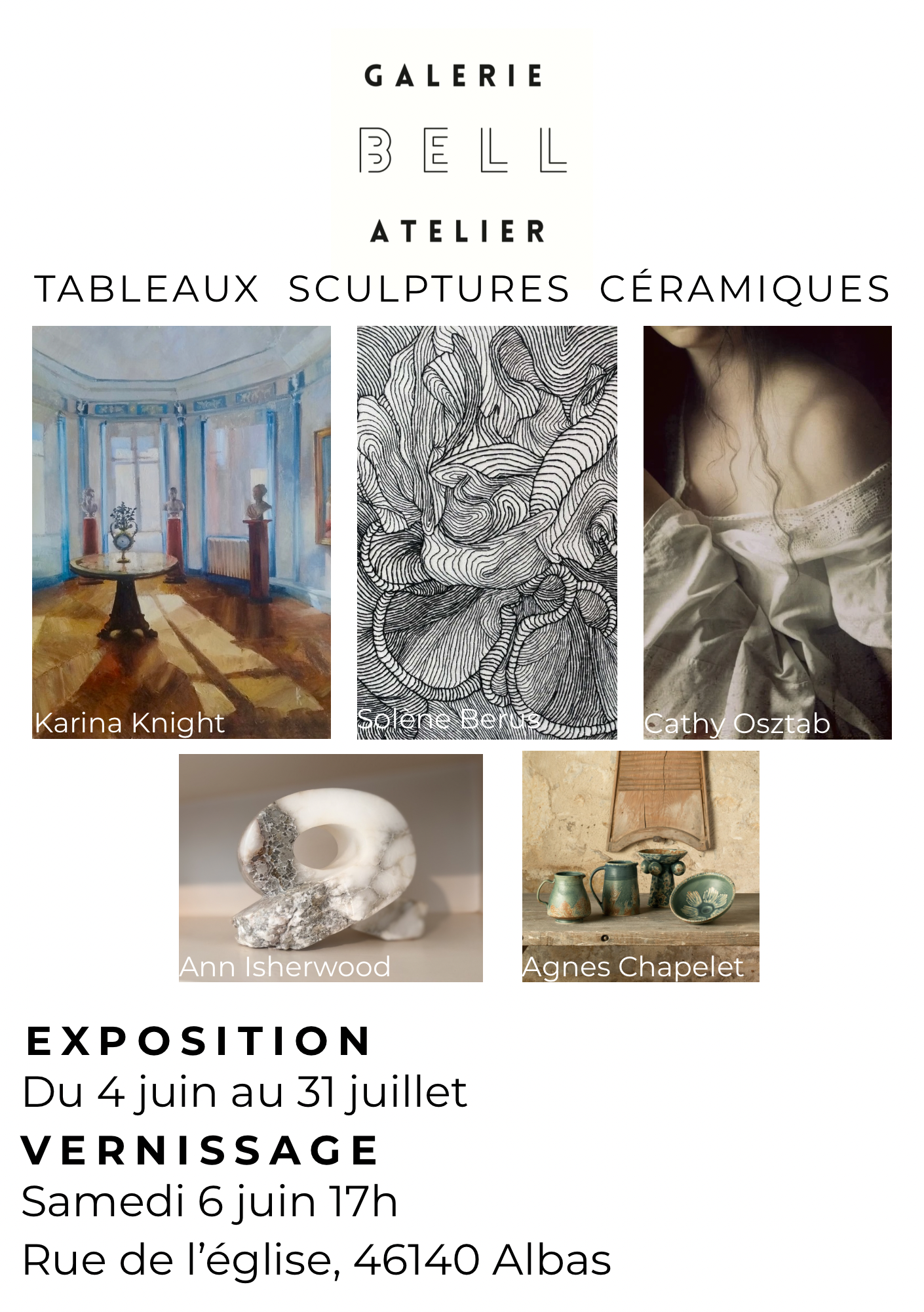 Exposition à la Bell Galerie Atelier